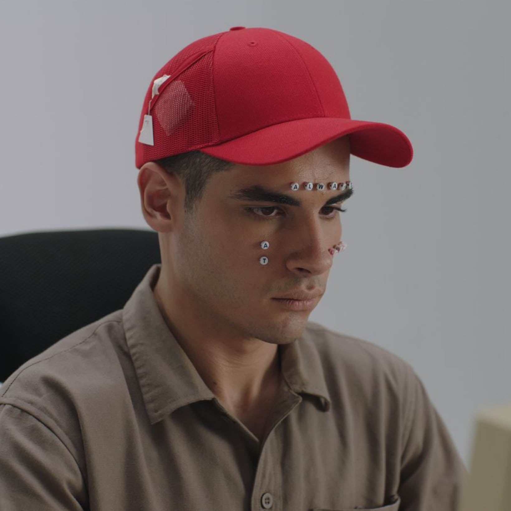 Ludic Red Mesh Cap