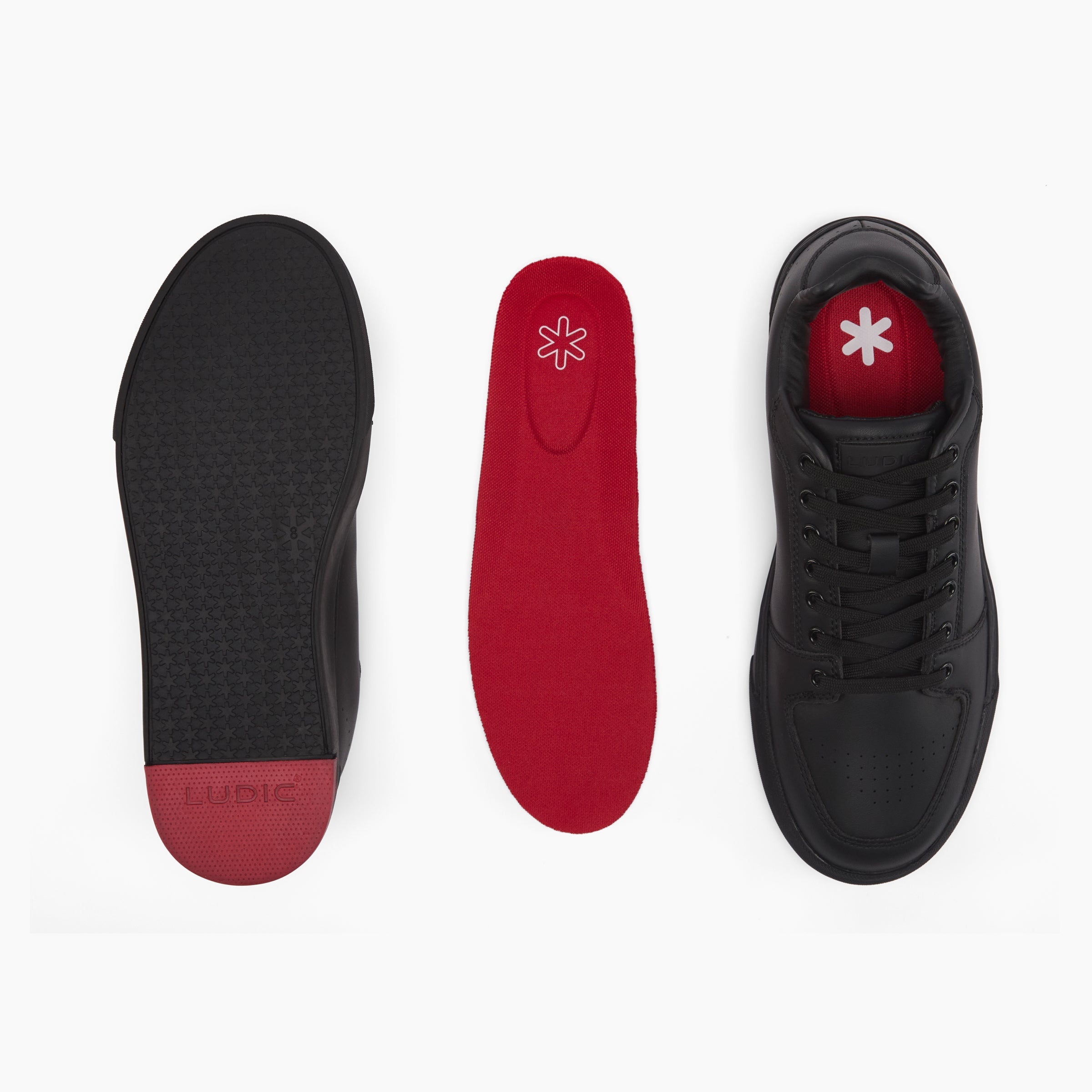 Ludic Slate Black Vegan Leather Nova Play sneakers