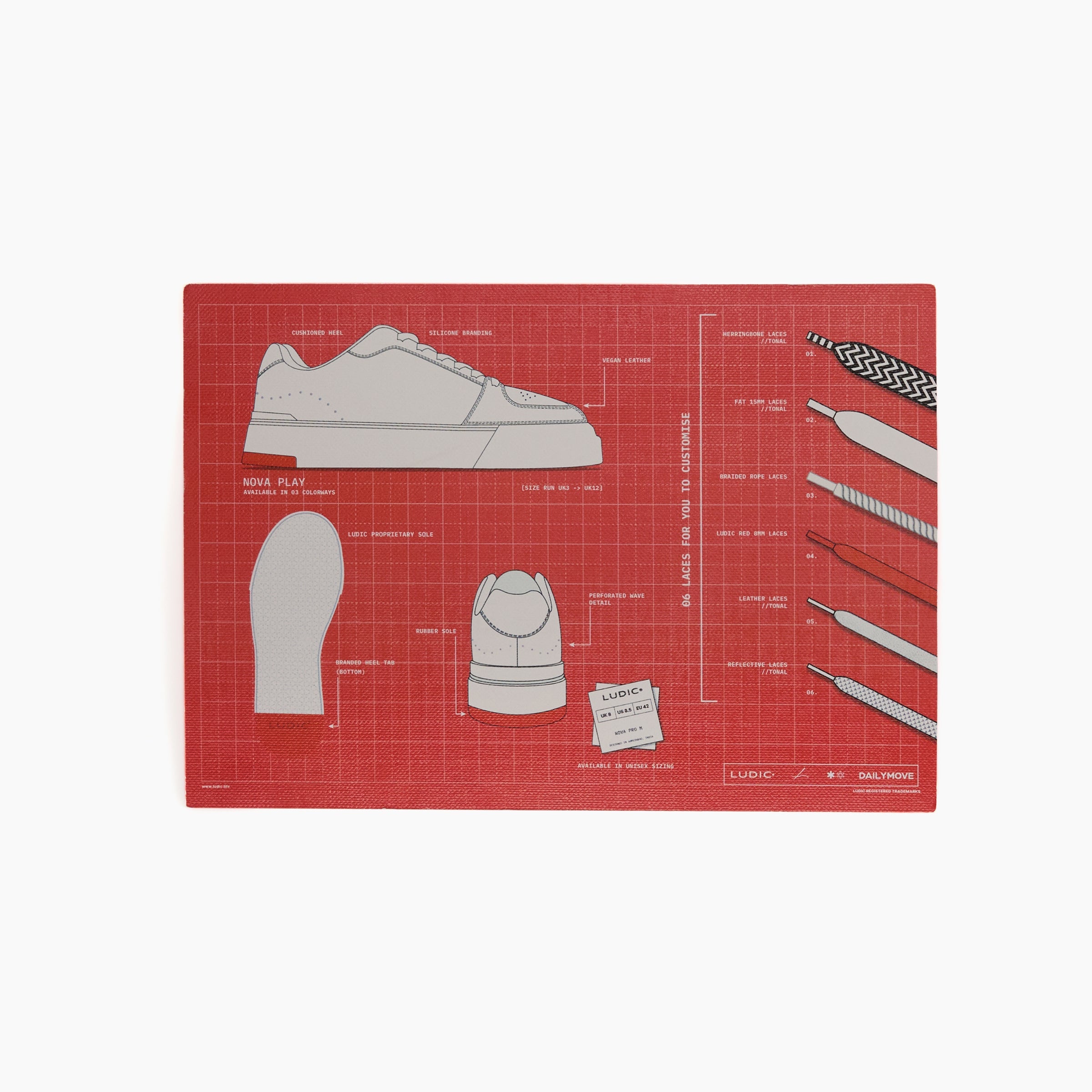 Ludic Chalk White Vegan Leather Nova Play sneakers