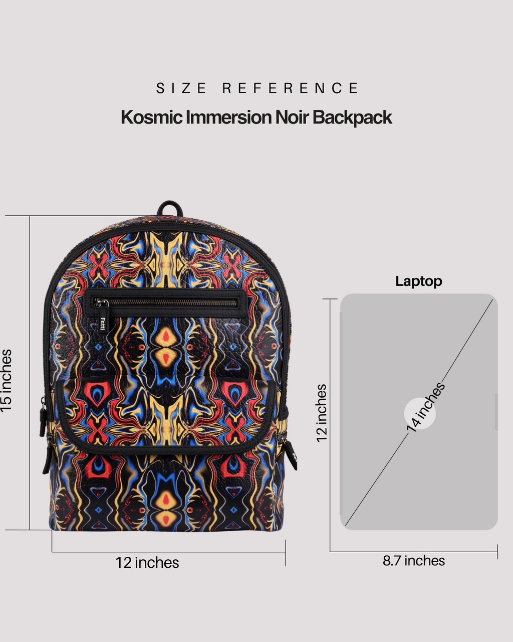 Kosmic Immersion Backpack - Noir Women - Fetti