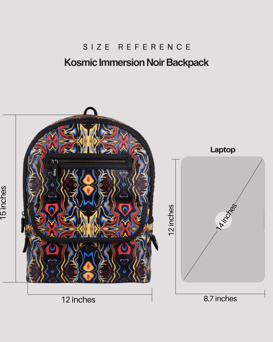 Kosmic Immersion Backpack - Noir Women - Fetti