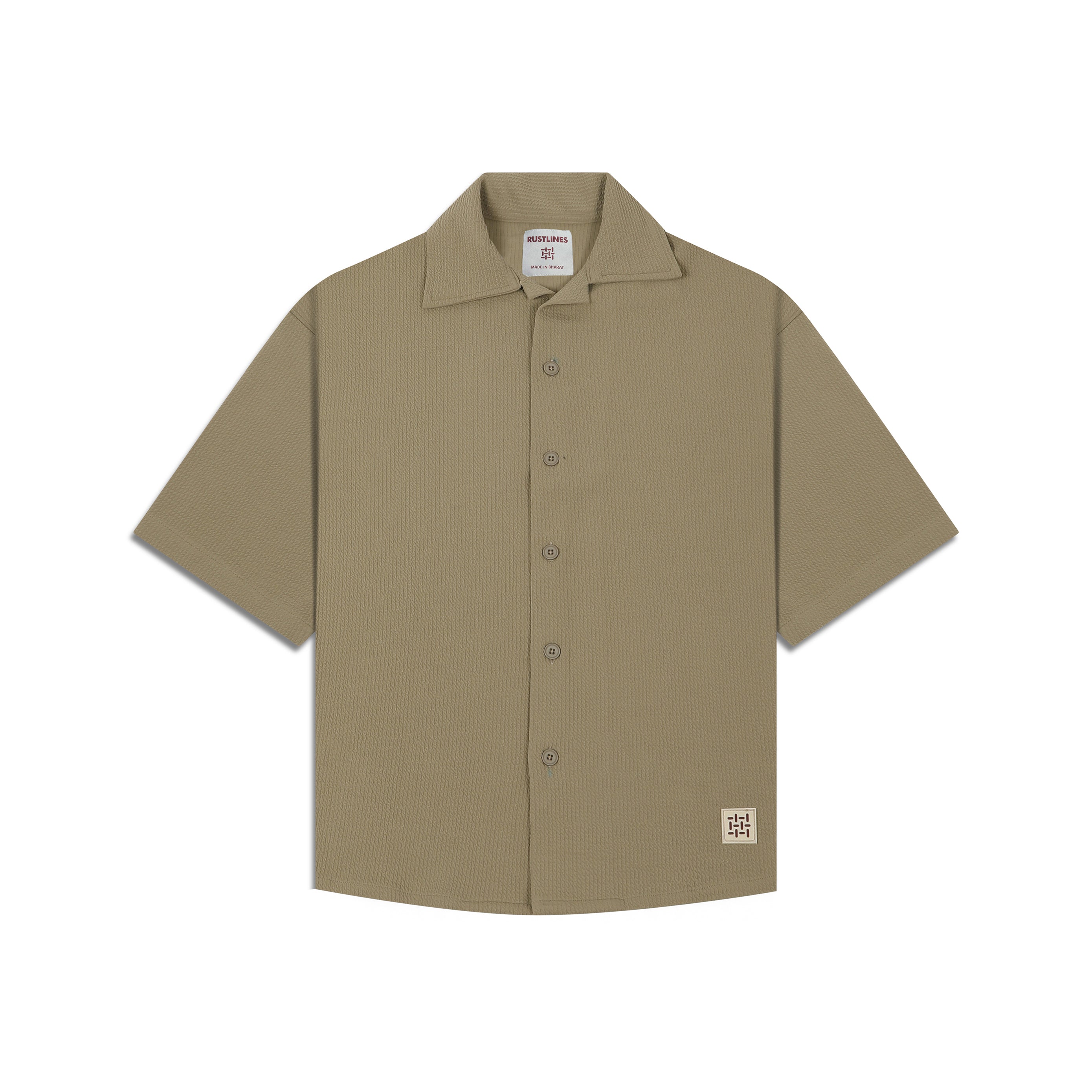 BEIGE CO-ORD SET MEN'S SHIRT