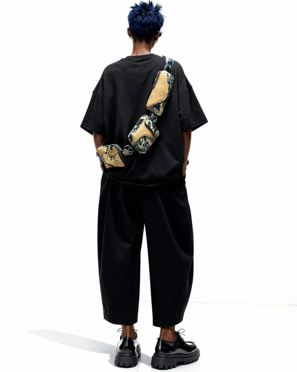 Muddled Cargo Crossbody Belt - Oxidized Olive - Fetti