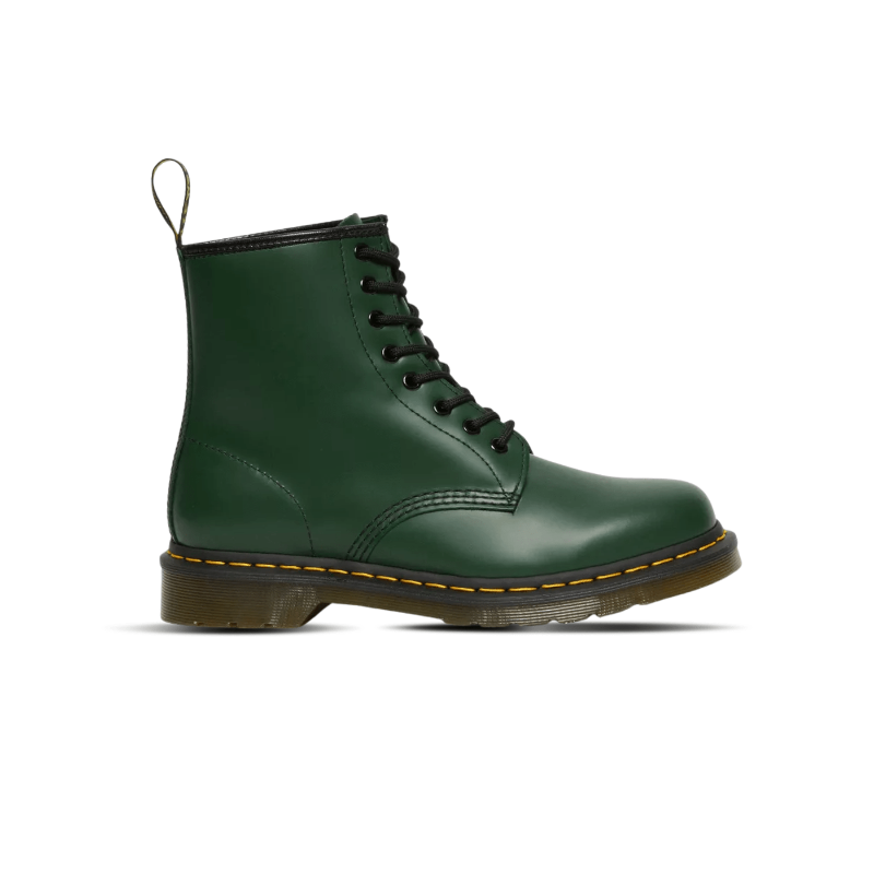 Dr Martens 1460 Smooth Leather Lace Up Boots Green