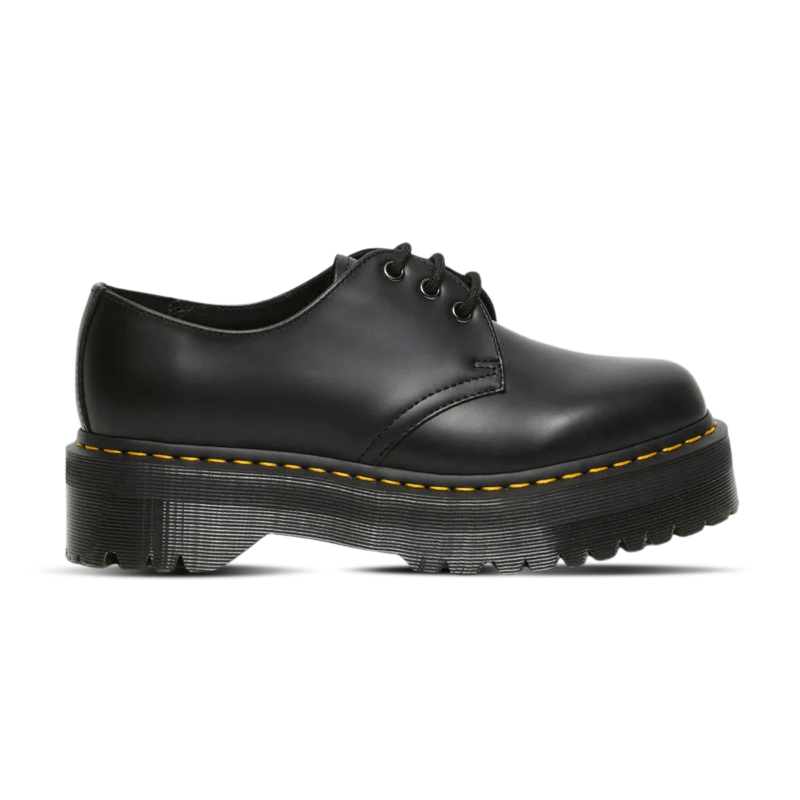 Dr Martens 1461 Smooth Leather Platform Shoes Black