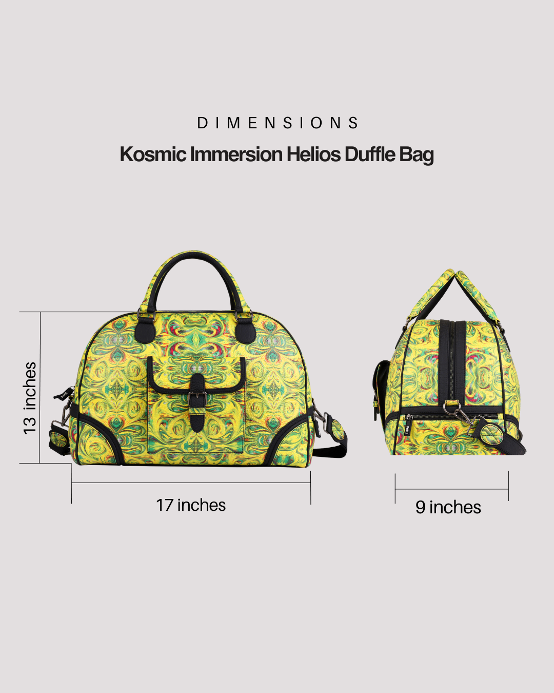 Kosmic Immersion Duffle Bag- Helios Men - Fetti