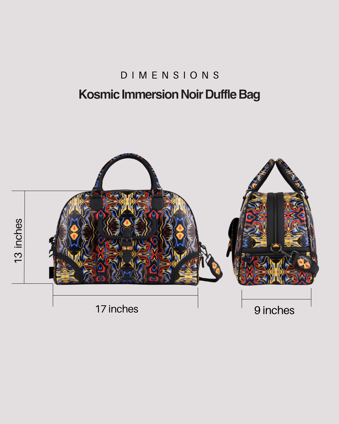 Kosmic Immersion Duffle Bag - Noir Women - Fetti
