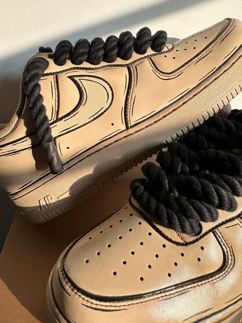 COFFEE BLACK DASH AF1 (BLACK ROPE)
