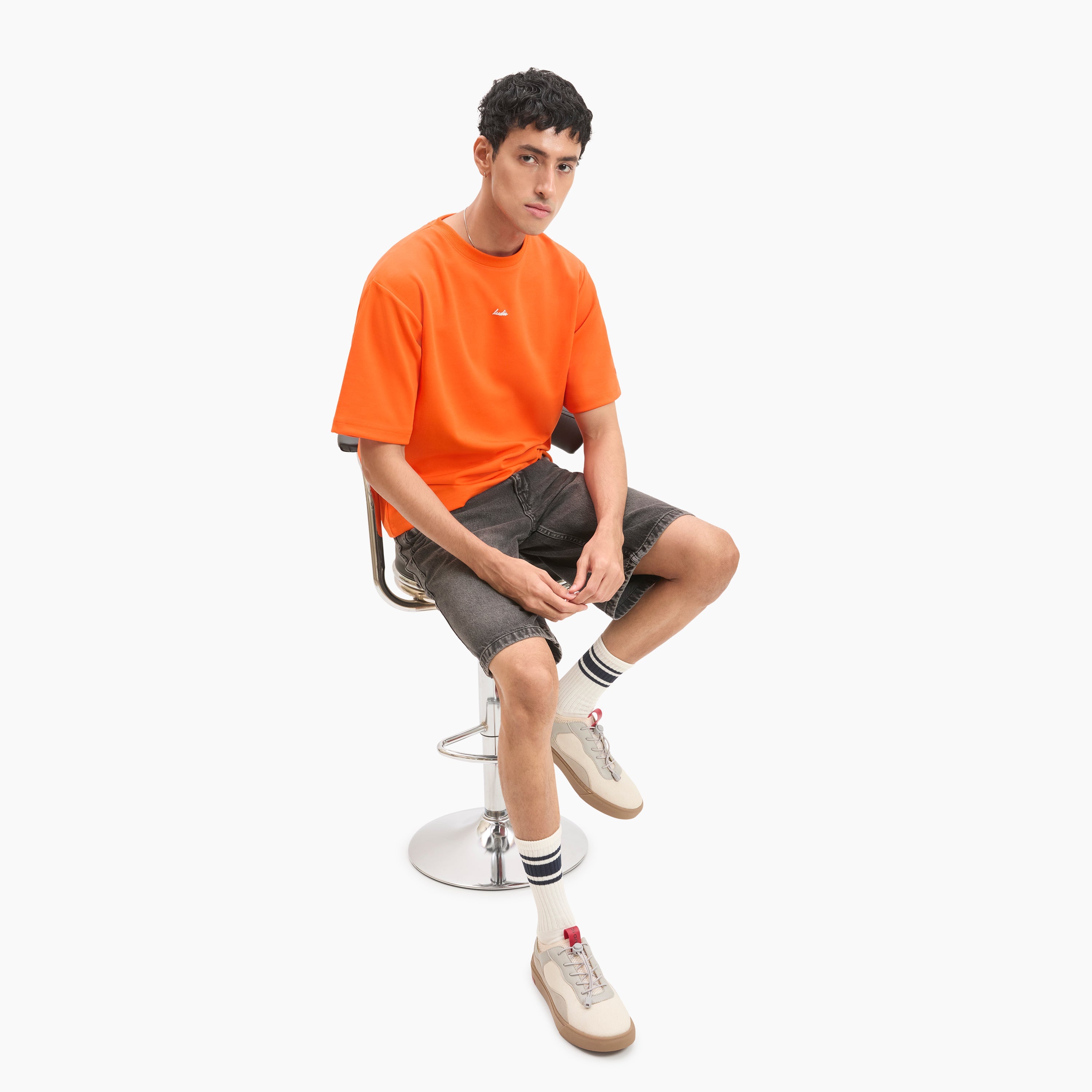 Ludic Cosmic Orange Core T Molecule T-shirt