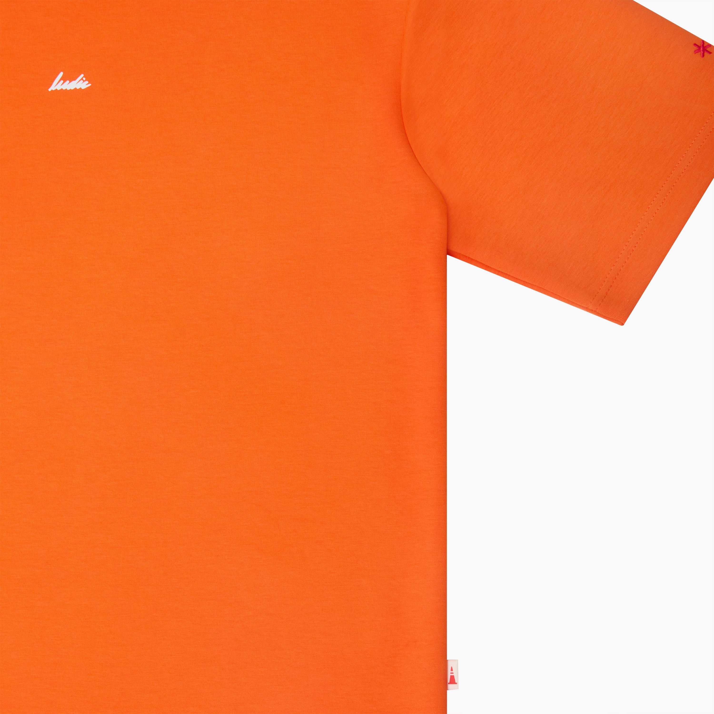 Ludic Cosmic Orange Core T Molecule T-shirt