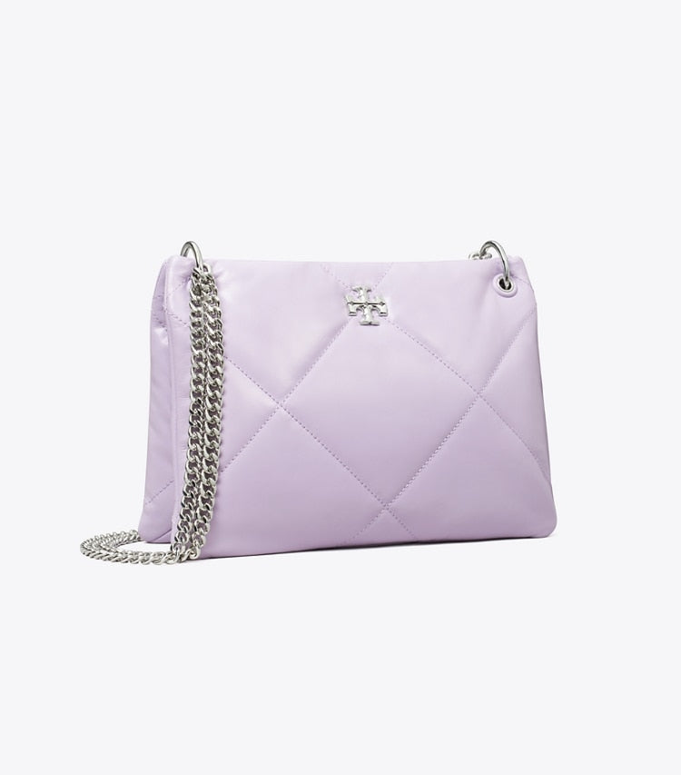 Tory Burch Small Kira Diamond Quilt Shoulder Bag Purple Heather