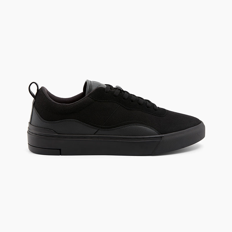 Ludic Triple Black Enhanced Canvas low-top sneakers