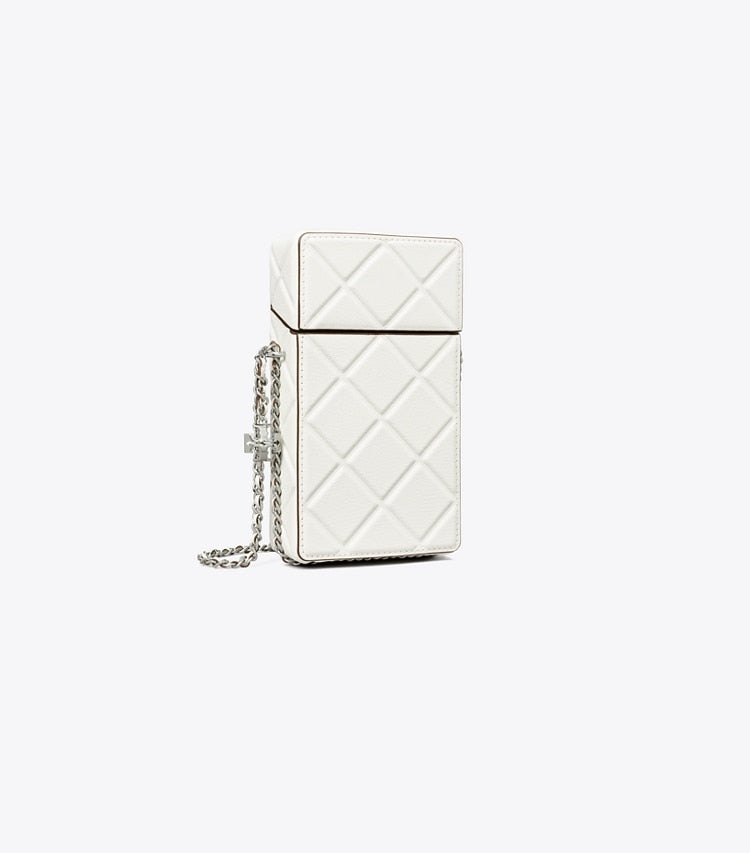 Tory Burch Fleming Phone Crossbody Blanc