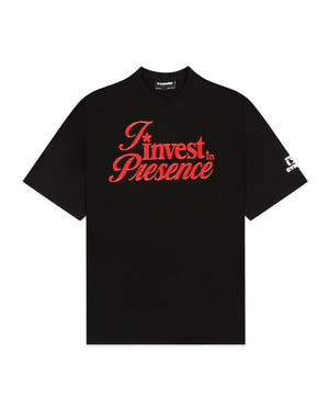 The Presence Tee - Black - Evrhood oversized typographic t-shirt