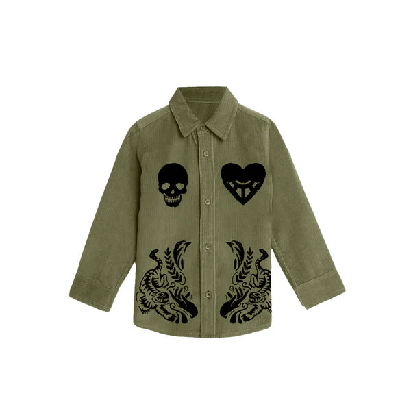 Drip Project Skulls And Petals Shirt