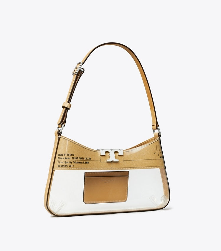 Tory Burch Eleanor Clear Slim Shoulder Bag Clear