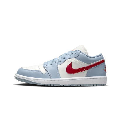 Air Jordan 1 Low Blue Whisper Dune Red ( W )