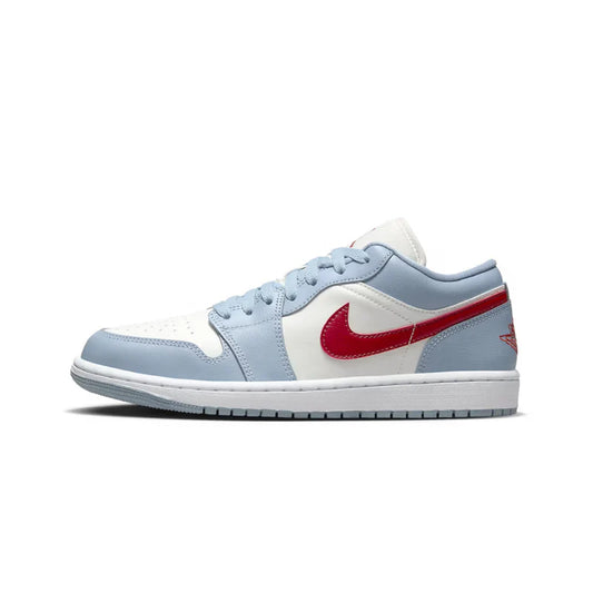 Air Jordan 1 Low Blue Whisper Dune Red ( W )