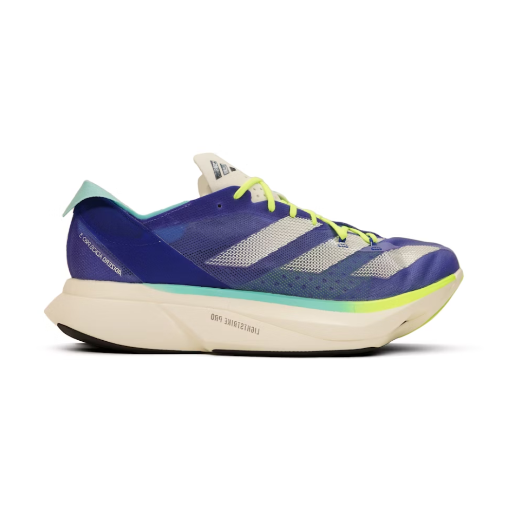 adidas Adizero Adios Pro 3 Cobalt Blue Zero Metalic Lucid Lemon