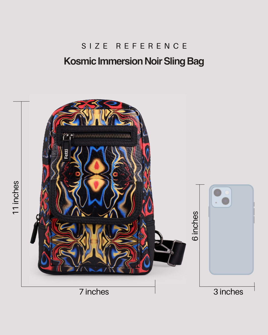 Kosmic Immersion Sling Bag - Noir Men - Fetti