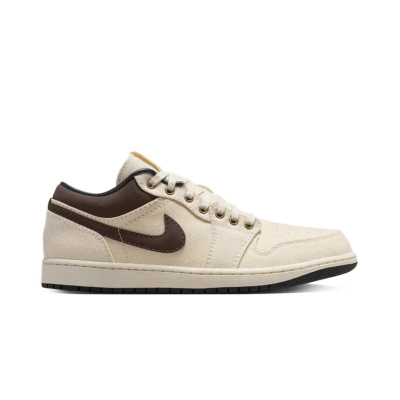 Jordan 1 Low Premium Pale Ivory Off Noir Baroque Brown