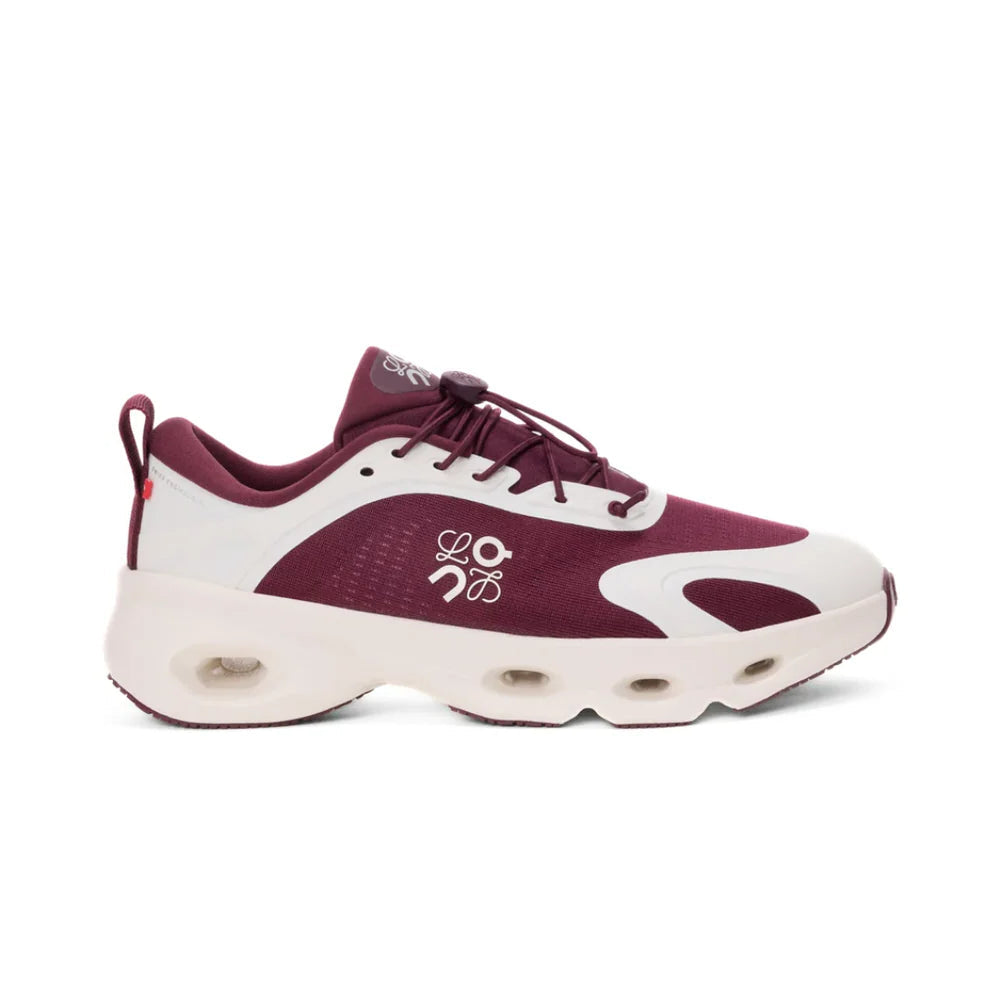 ON Running Cloudsolo Loewe BURGUNDY EGSHELL