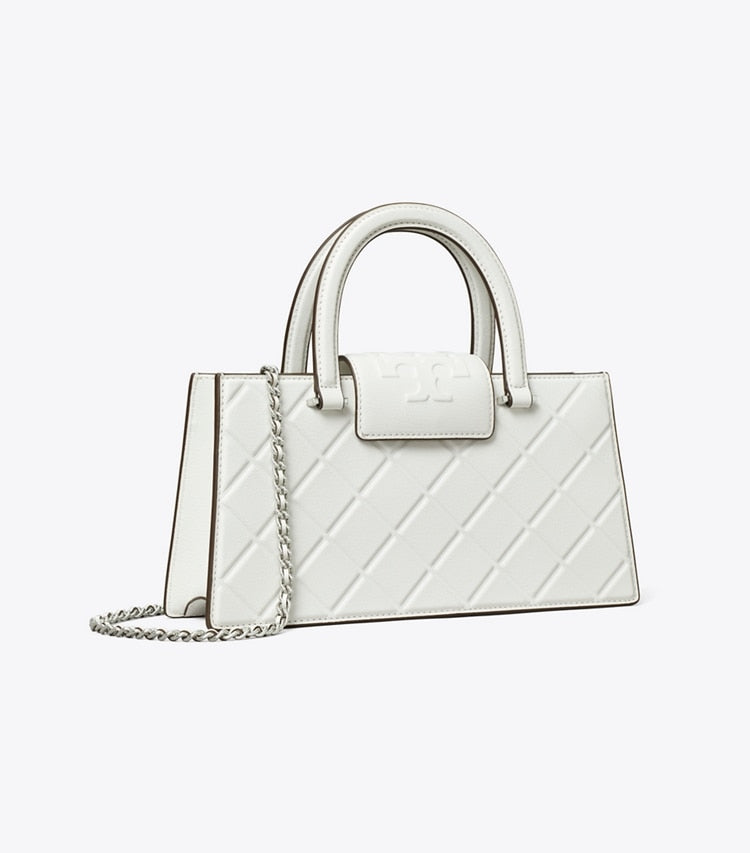 Tory Burch Fleming East-West Tote Blanc