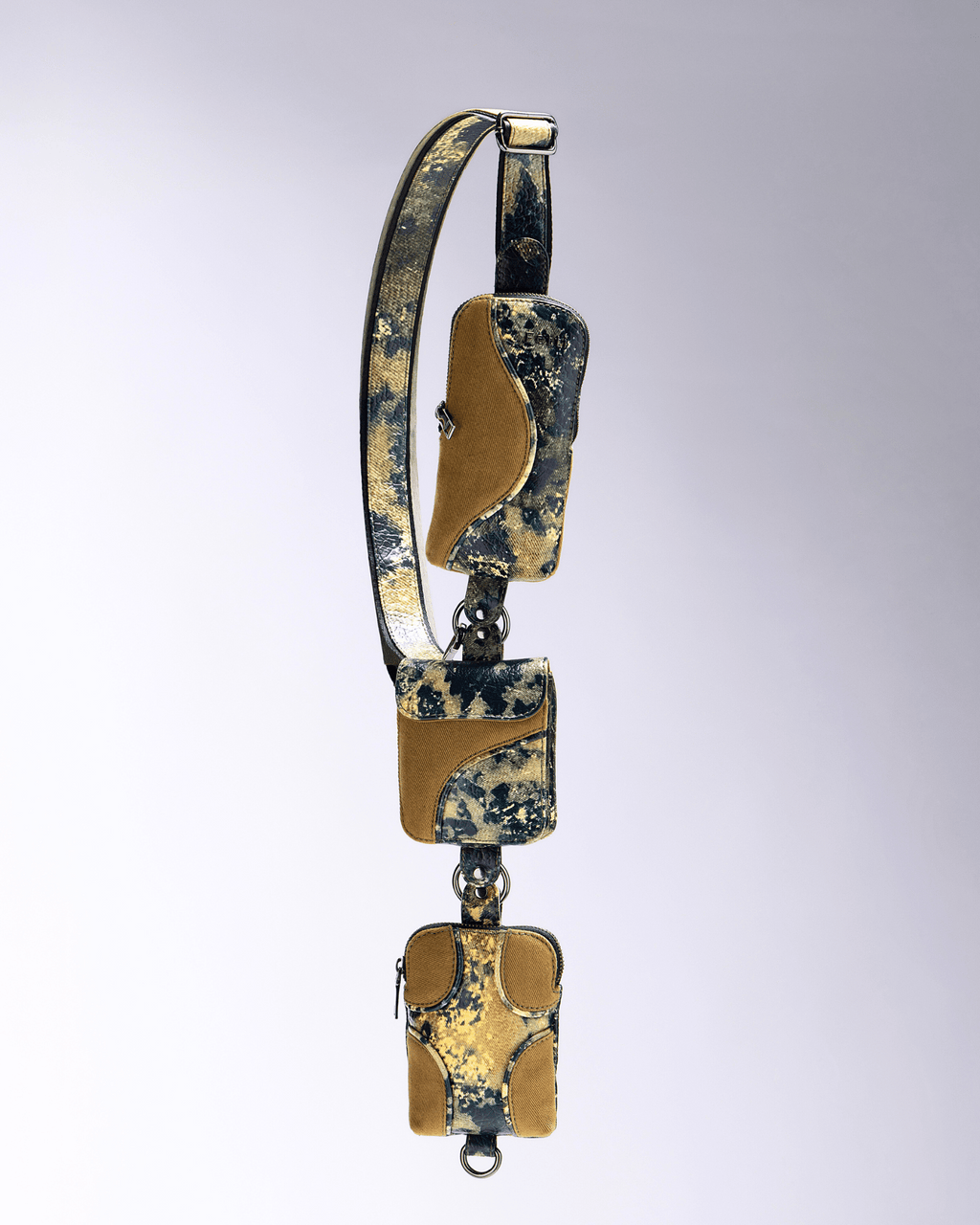 Muddled Cargo Crossbody Belt - Oxidized Olive - Fetti