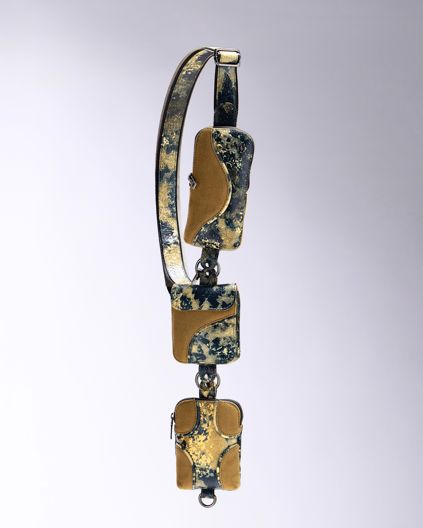 Muddled Cargo Crossbody Belt - Oxidized Olive - Fetti