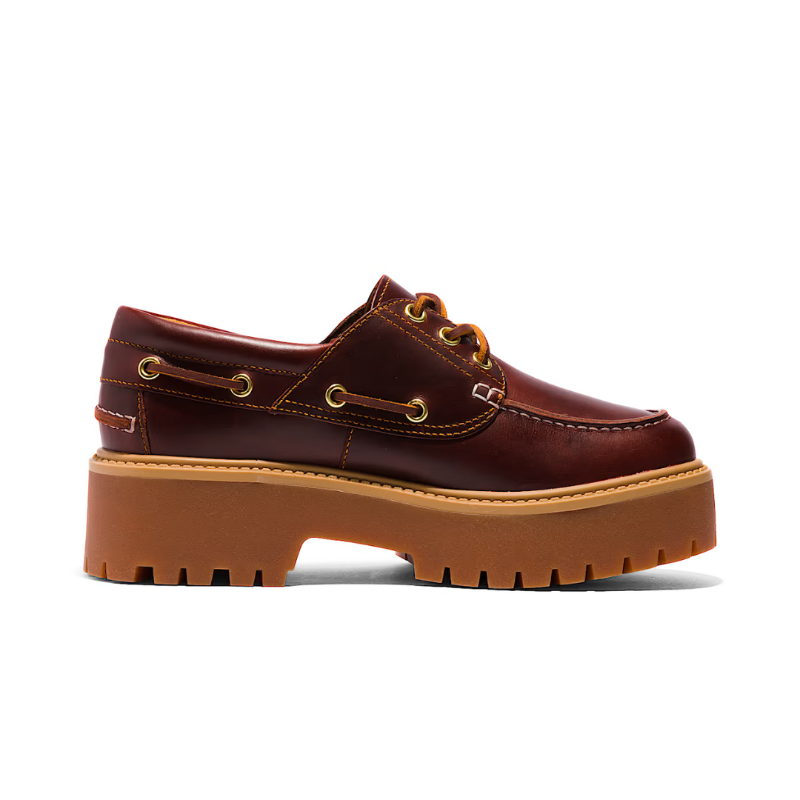 Timberland Stone Street Platform Boat Shoe Root Beer (W)