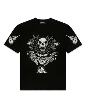 The Third Omen - Black - Evrhood oversized graphic t-shirt