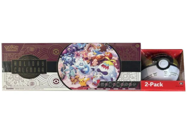 2025 Pokémon Scarlet & Violet Holiday Calendar + Pokeball Costco Bundle (Pokeball Color May Vary)