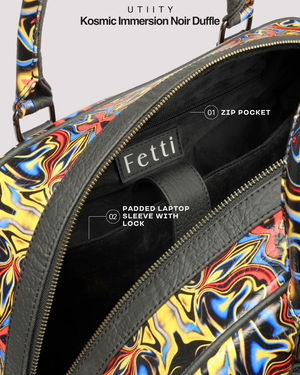 Kosmic Immersion Duffle Bag - Noir Women - Fetti