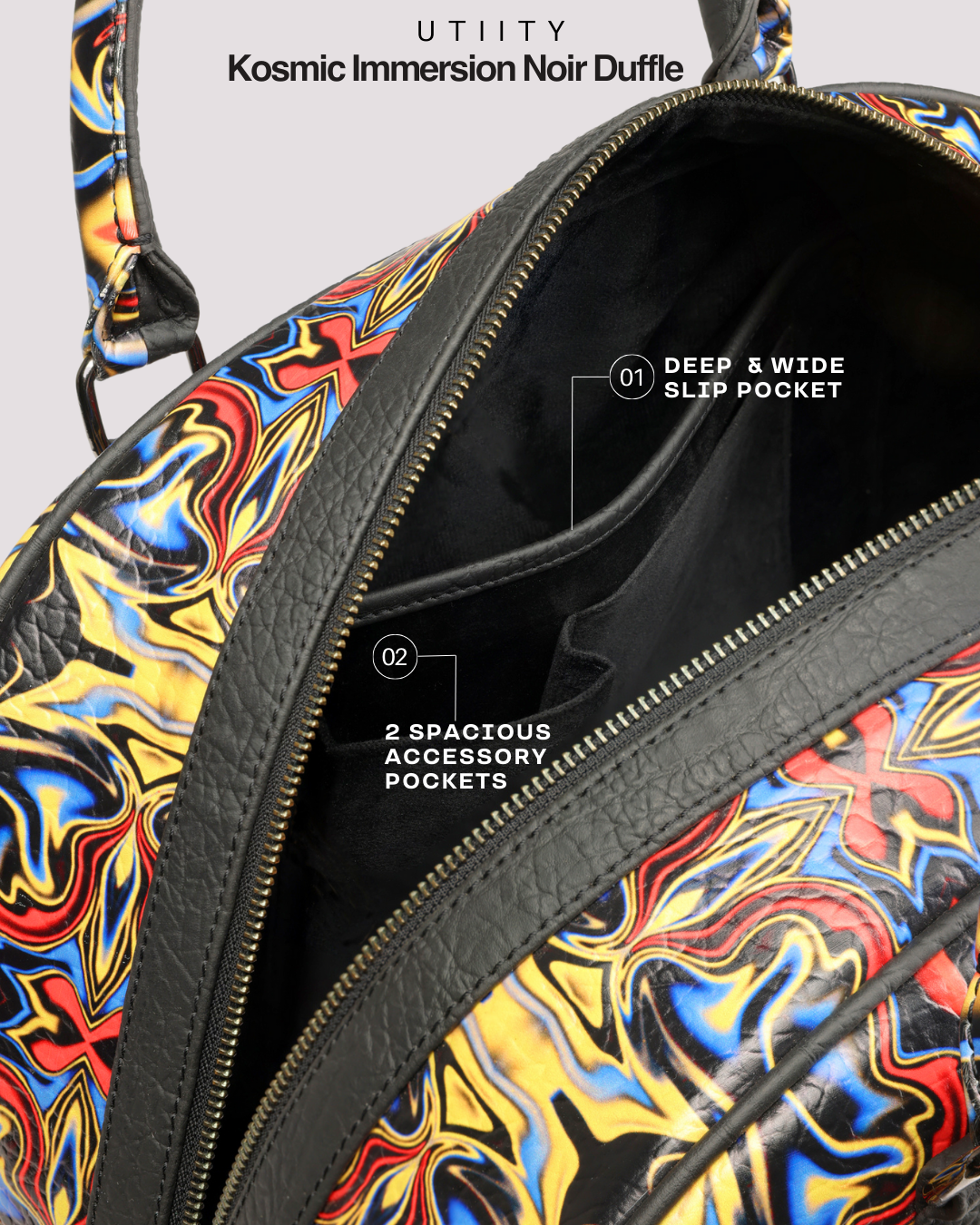 Kosmic Immersion Duffle Bag - Noir Women - Fetti