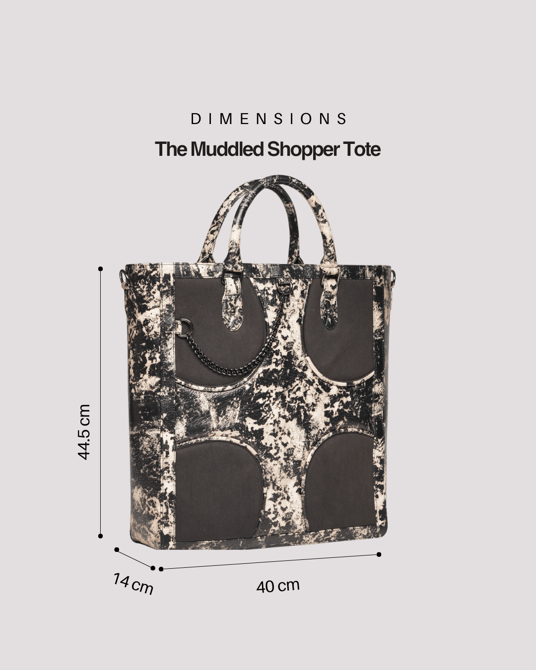 Oversized Muddled Shopper Tote - Rusted Grain - Fetti