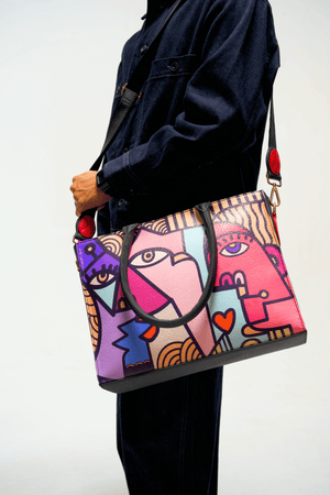 Fetti Faces Pink Tote Bag - Fetti