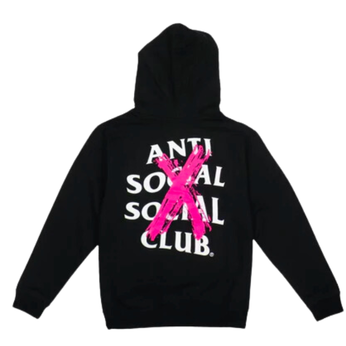 Anti Social Social Club Cancelled Black/Pink Hoodie
