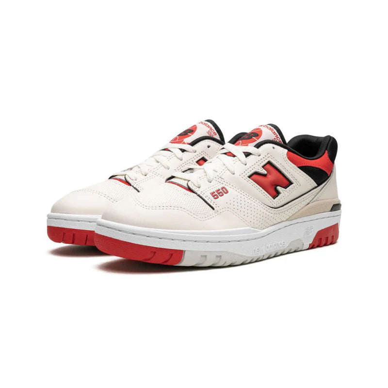 New Balance 550 Sea Salt True Red