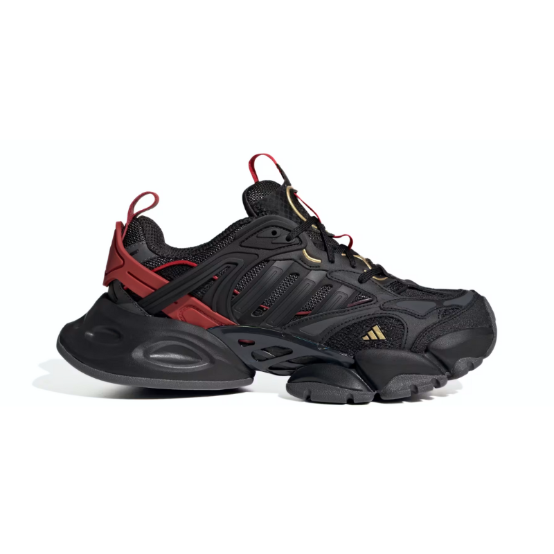 adidas XLG Runner Deluxe Black Gold Metallic Red