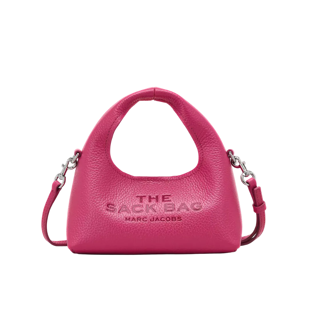 Marc Jacobs The Micro Crossbody Sack Bag raspberry pink