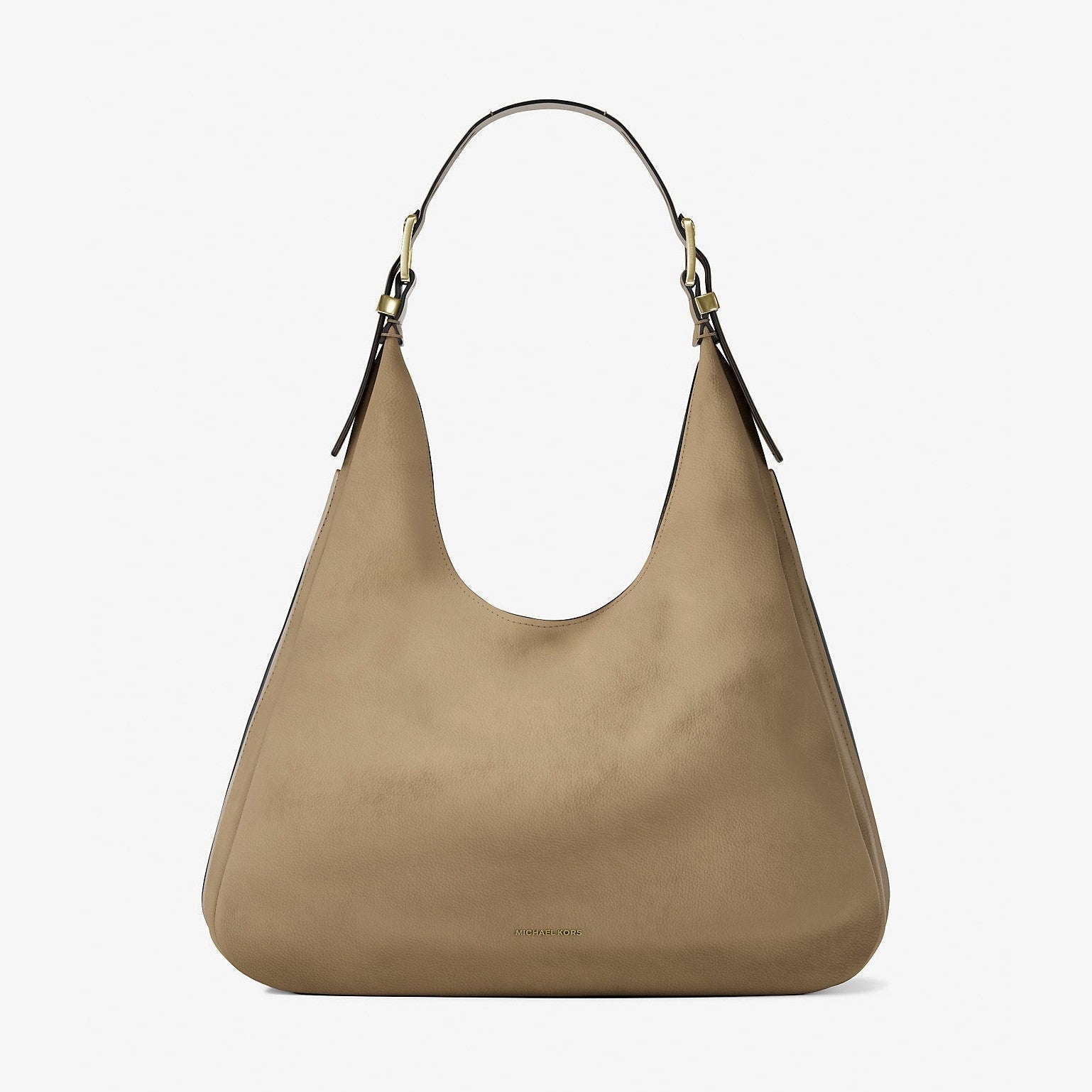 Michael Kors Nolita Large Nubuck Hobo Shoulder Bag Husk