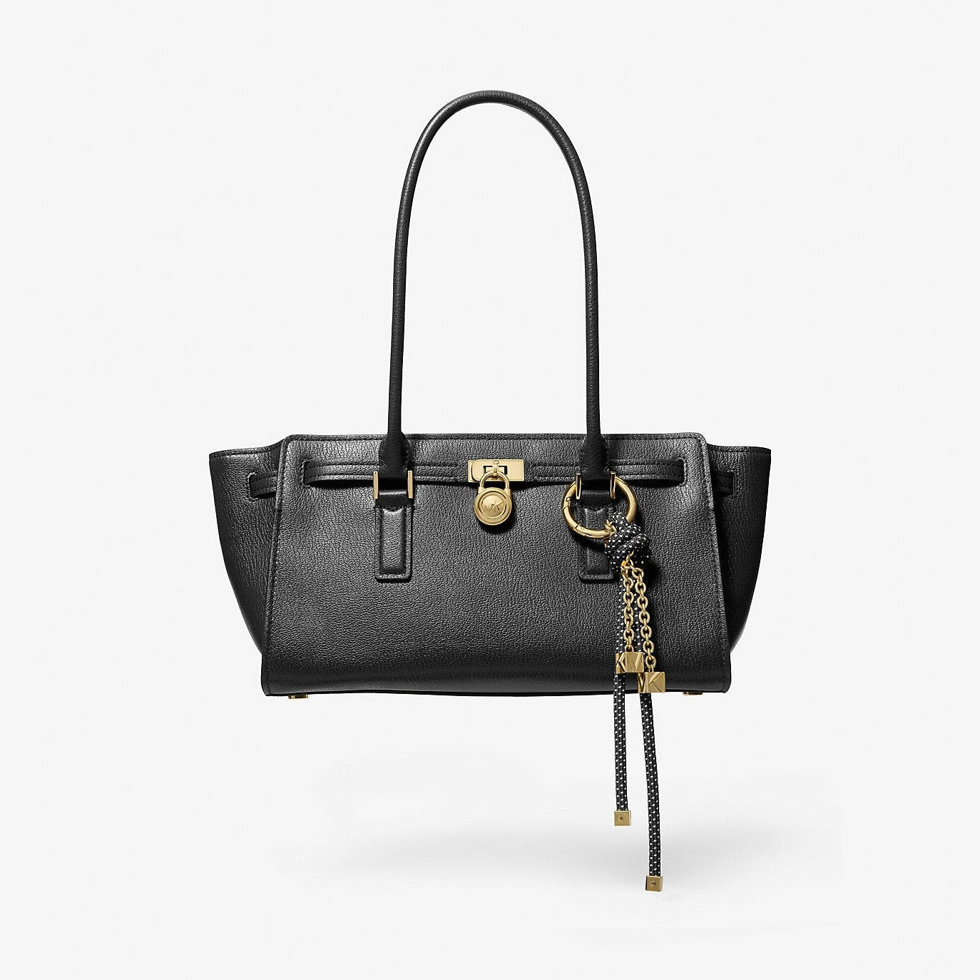 Michael Kors Hamilton Moderne Small Leather Satchel Black