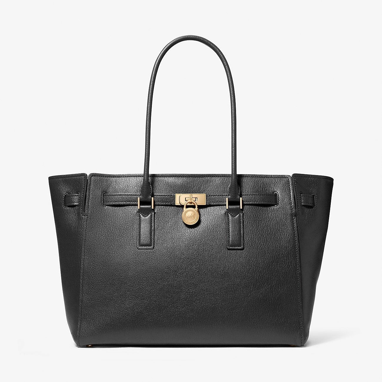 Michael Kors Hamilton Moderne Large Leather Tote Bag Black