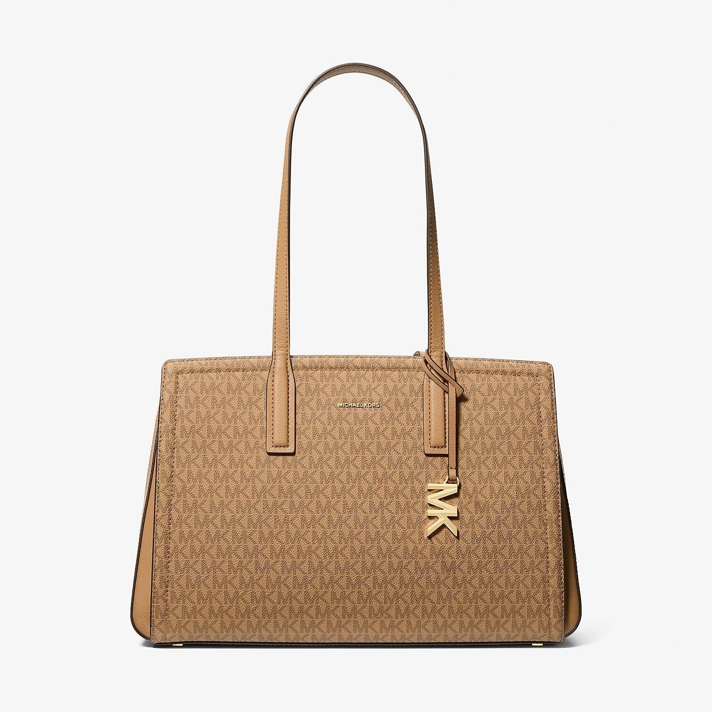 Michael Kors Laila Medium Signature Logo Tote Bag Husk