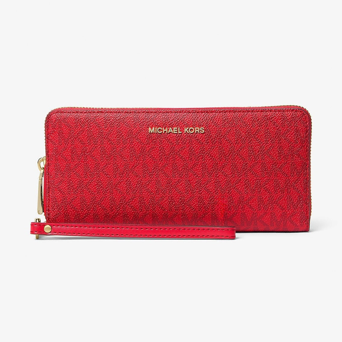Michael Kors Large Logo Continental Wallet Crimson Multi
