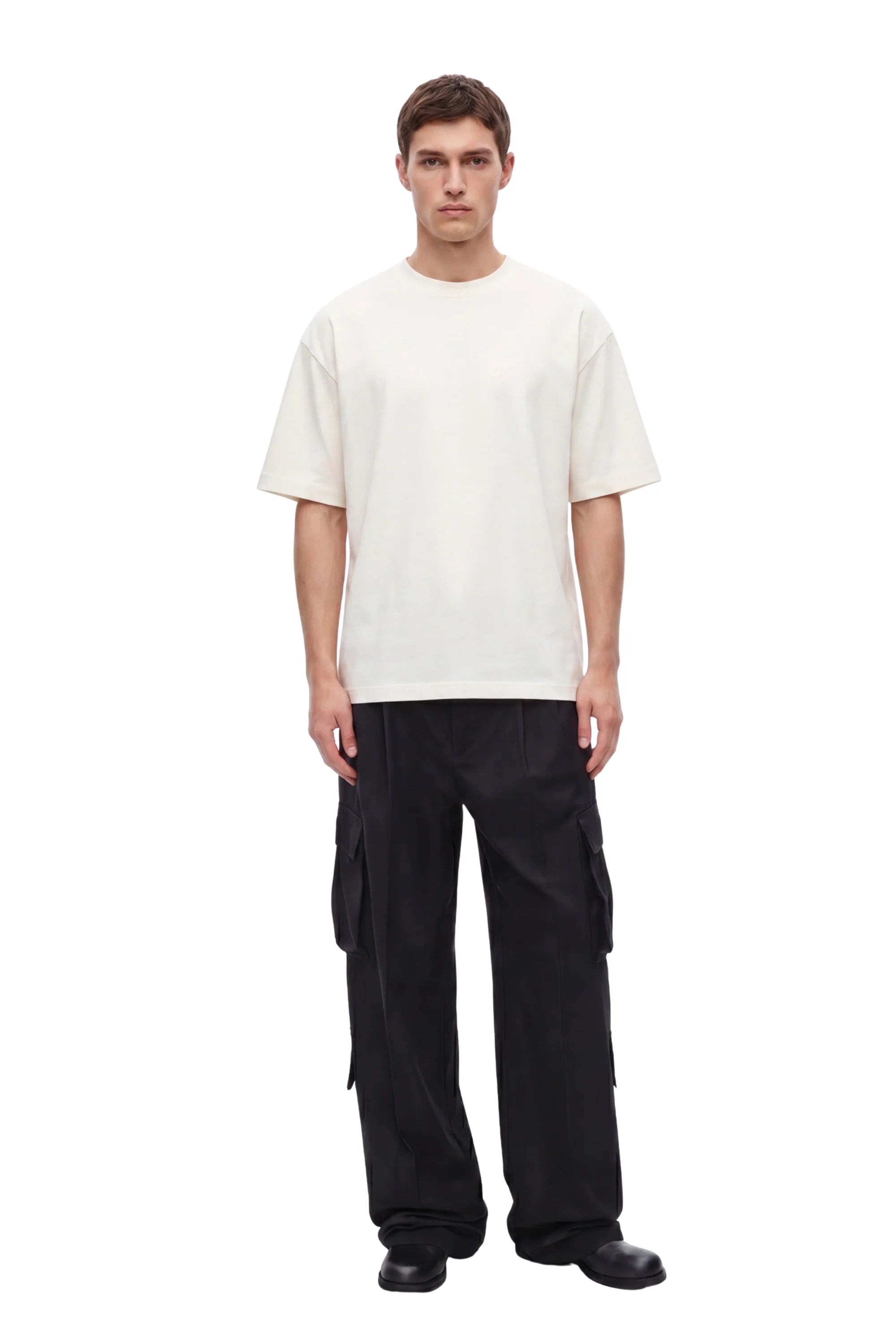 Lyvn Men's Cloud Dancer Oversized T-Shirt