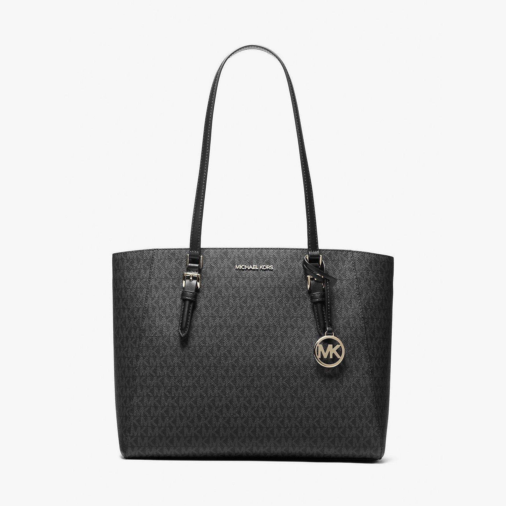 Michael Kors Charlotte Large 3-in-1 Signature Logo Tote Bag Black