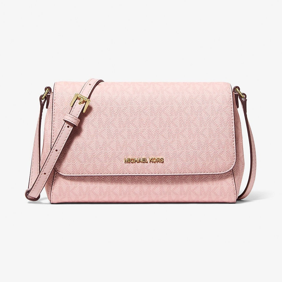 Michael Kors Medium Logo Convertible Crossbody Bag Powder Blush