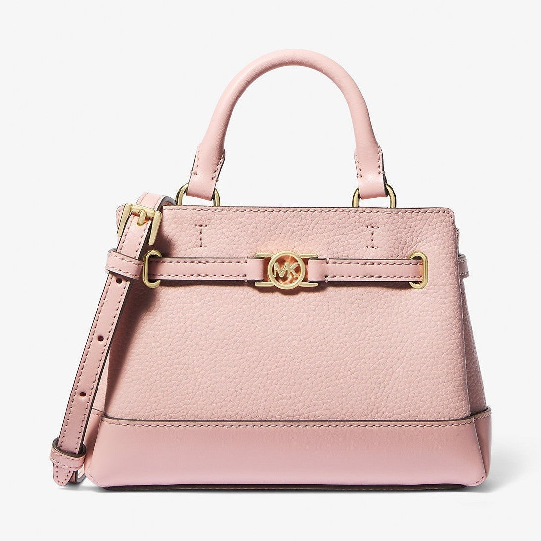 Michael Kors Reed Extra-Small Pebbled Leather Satchel Powder Blush