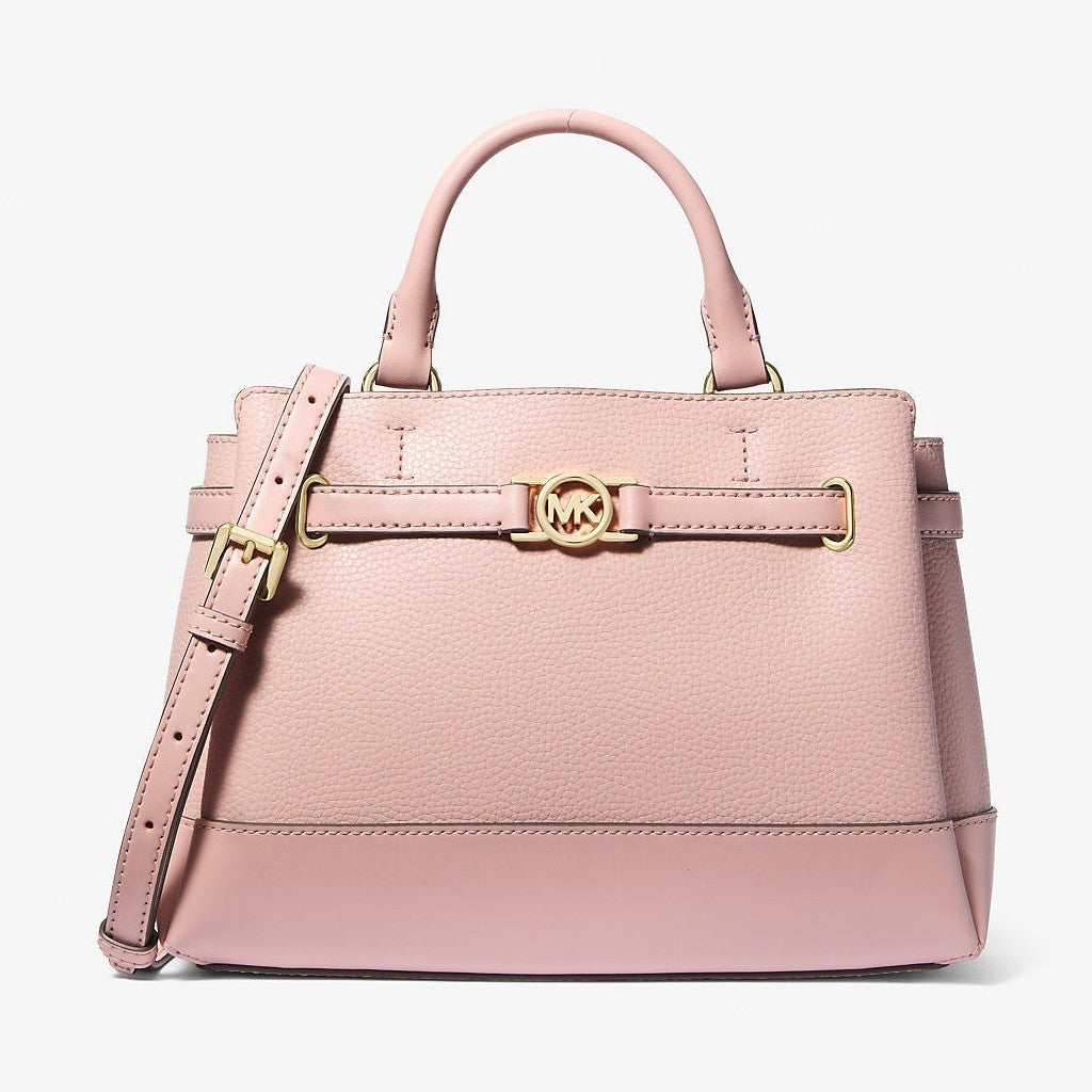 Michael Kors Reed Small Pebbled Leather Satchel Powder Blush
